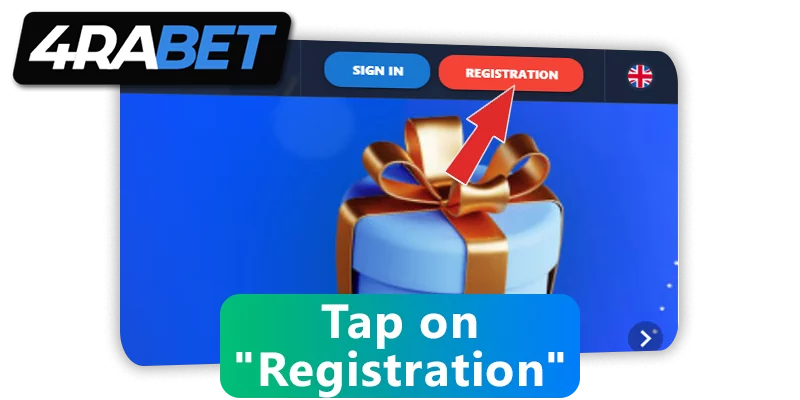 Click register to create an account at 4rabet