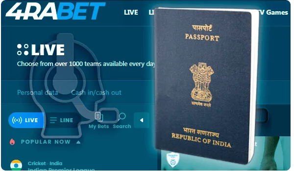 4rabet is Requesting Indian passport