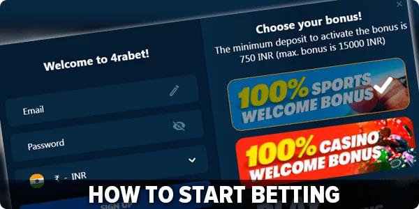 4rabet login to start betting