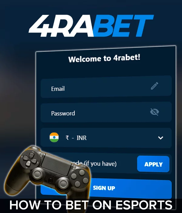 4rabet Signup for esport betting