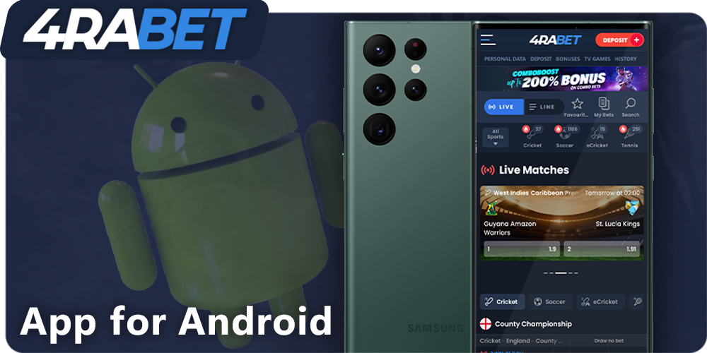 4rabet mobile app for Android devices