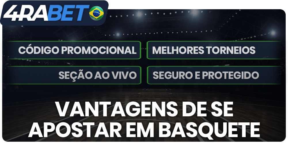 Vantagens para os brasileiros apostarem no basquetebol na 4rabet