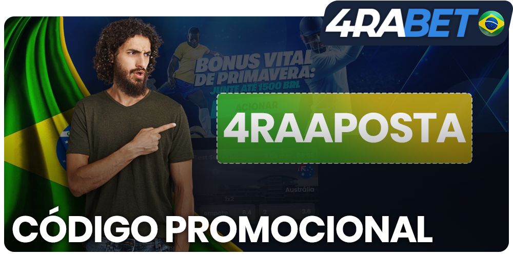 use o código promocional 4RAAPOSTA na 4rabet e ganhe até R$5.000