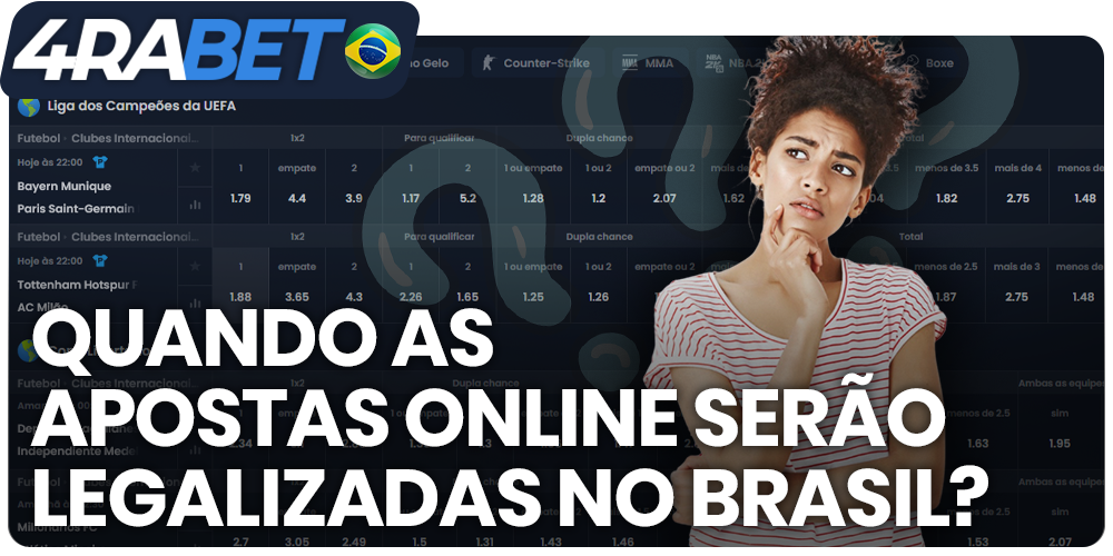 Quando as apostas online na 4rabet serão legalizadas no Brasil?