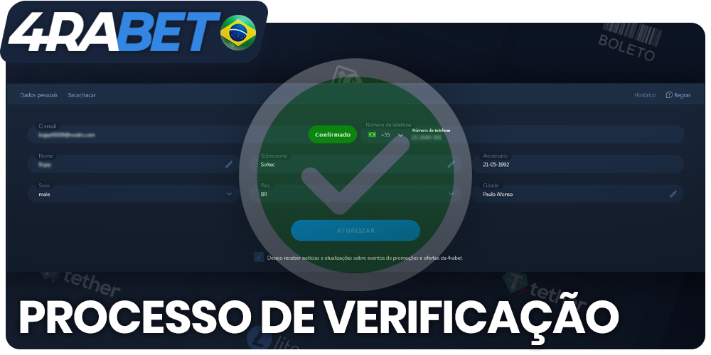Verificação de jogadores brasileiros 4rabet