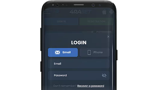 4rabet login using mobile app