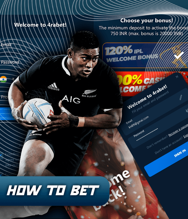 How to Bet on Rugby at 4raBet