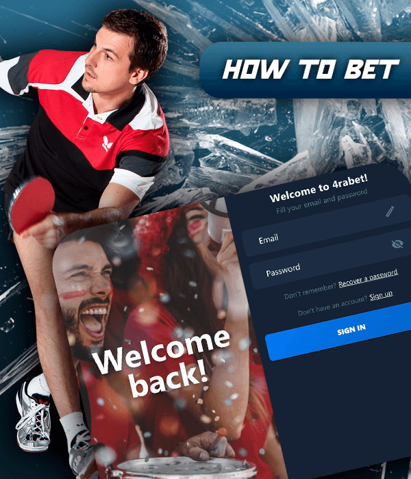 4rabet Login for Table Tennis betting
