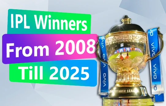 IPL winners since 2008