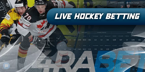 4rabet in-play betting on Ice Hockey