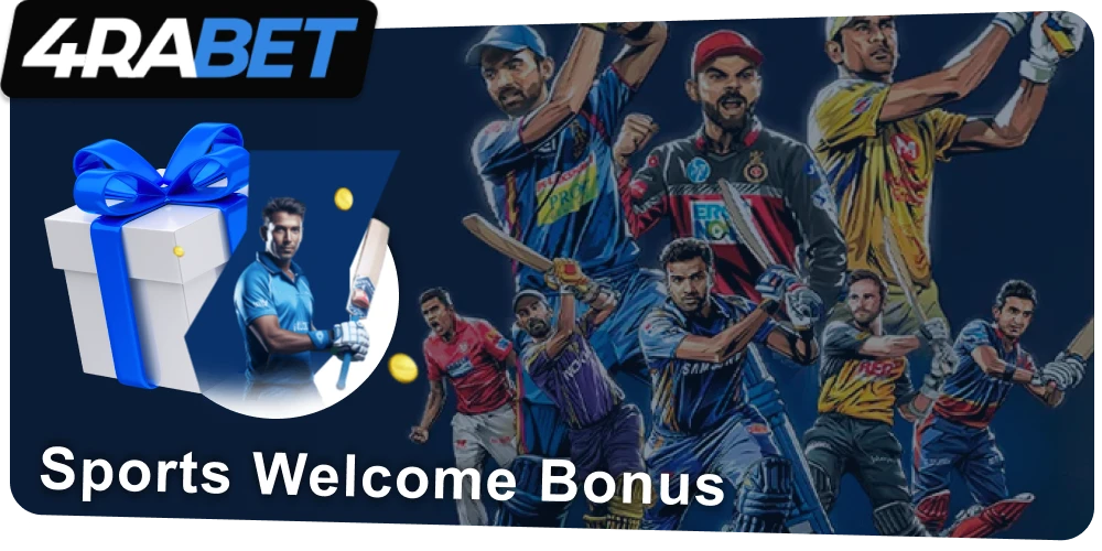 Sports Welcome Bonus at 4rabet - up to ₹20,000
