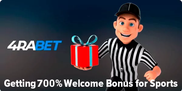Welcome bonus for sports at 4rabet