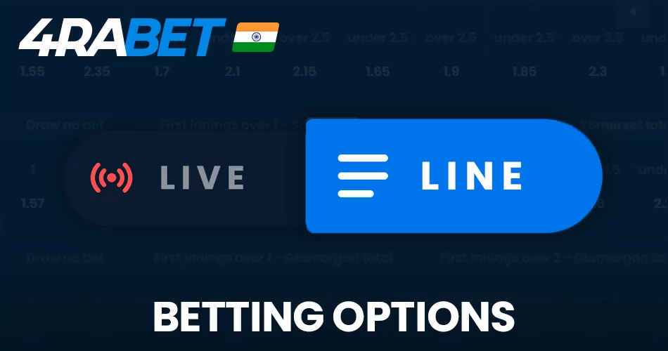 4rabet betting options