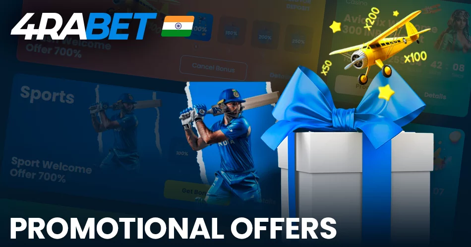 Bonuses and promotions at 4rabet India