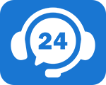 24/7 support service icon