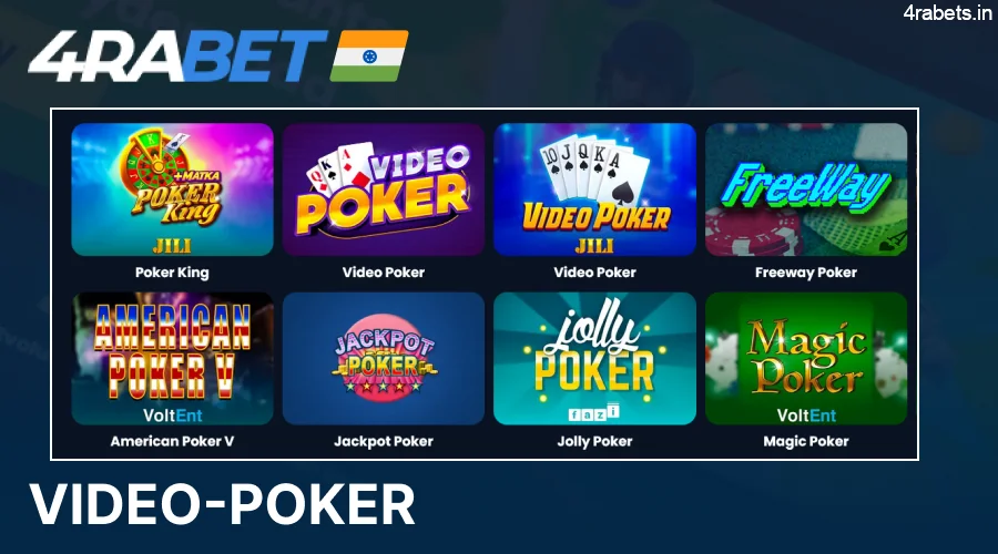 Play Video Poker at 4rabet Casino